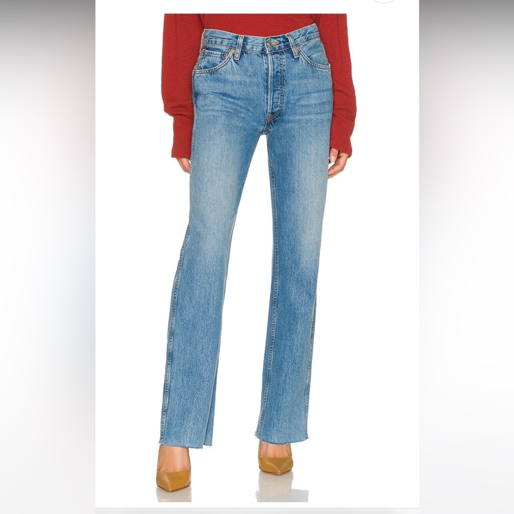 Re/Done original 90’s High Rise Loose in Medium Vain Size 29